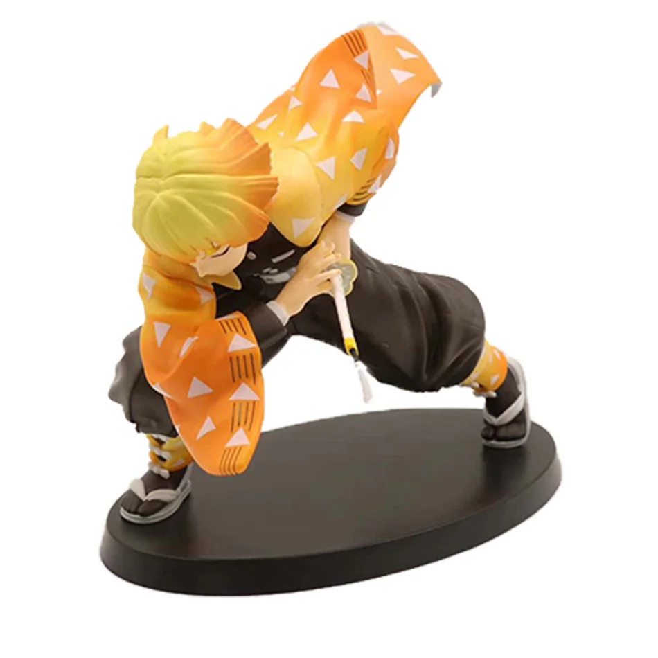 15cm Anime Demon Slayer Action Figures Draw Sword Agatsuma Zenitsu Figurine Kimetsu No Yaiba Figura PVC Collection Model Toys