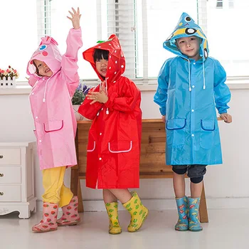 

Newly Kids Rain Coat Animal Style Children Waterproof Raincoat Rainwear Unisex Cartoon Kids Raincoats TE889