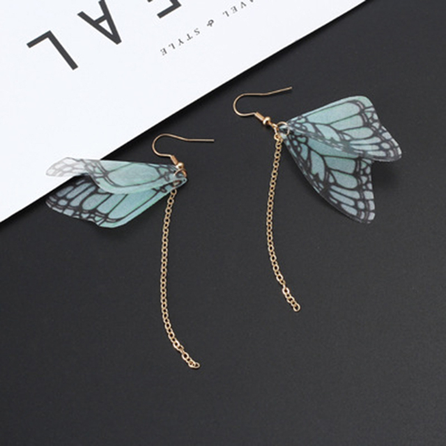Fairy 1Pair Long Tassel Earrings Fashion Feather Style Ethnic Boho Big Statement Dangle Earring Wedding Earrings Brinco