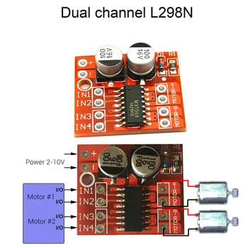

1 pcs good quality L298N Dual Channel DC Motor Driver Mini Module PWM Speed Control Beyond