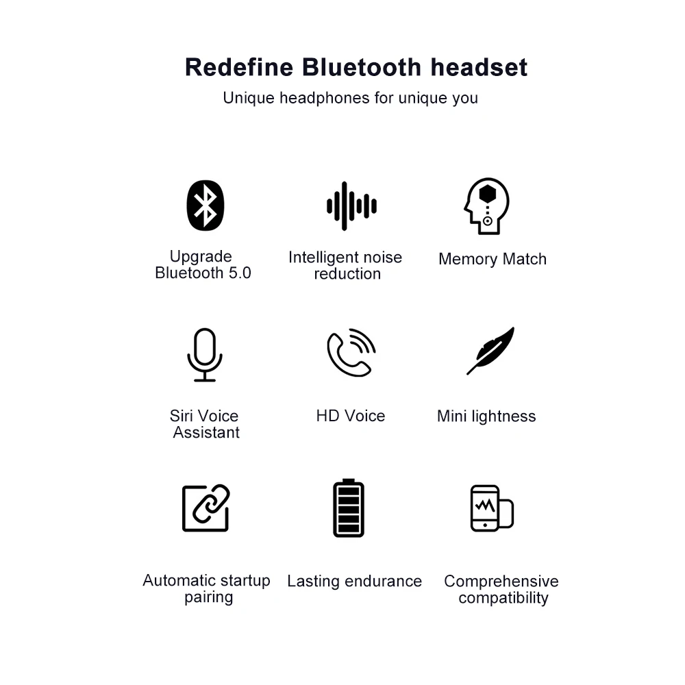 TWS Bluetooth беспроводные наушники 5,0 с микрофоном 8D стерео Музыкальная гарнитура 300 мАч power Bank IP67 водонепроницаемые спортивные наушники