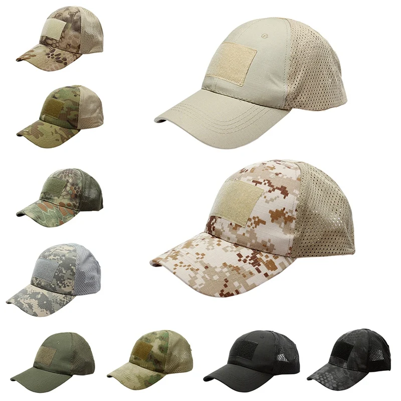 

Outdoor Leisure Tactical Camouflage Sports Cap Summer Ladies Men's Breathable Quick-drying Tennis Ball Cap