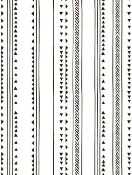 

LUCKYYJ Modern Triangle Peel And Stick Wallpaper Arrow Trellis Black White Vinyl Self Adhesive Wallpaper Bedroom Wall Home Decor