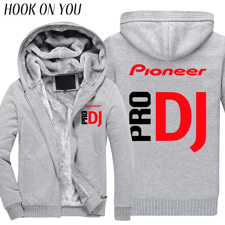 DJ Pioneer PRO куртка Мужская Уличная Толстовка с длинным рукавом Толстая теплая шерстяная куртка Мужские куртки зимнее пальто - Цвет: 4