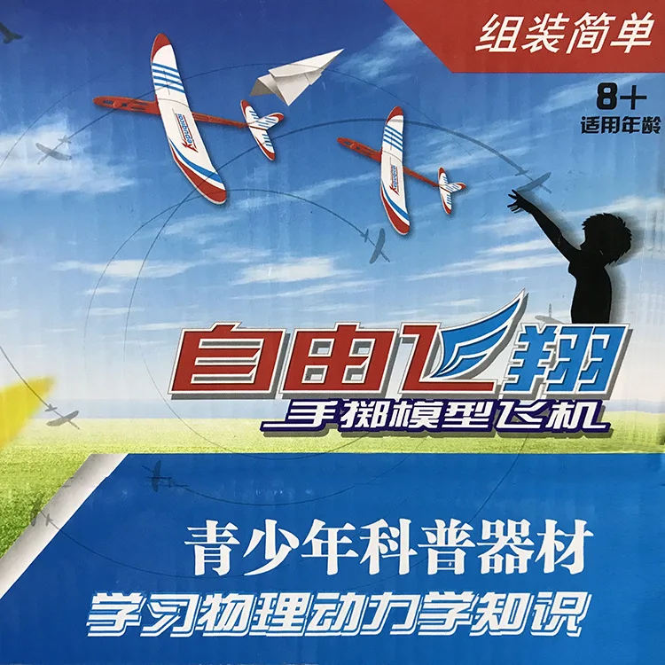 

Adjustable Focus Throwing Hand Model Airplane Glider DIY Assembled Model Airplane Popularization of Science Educational Training