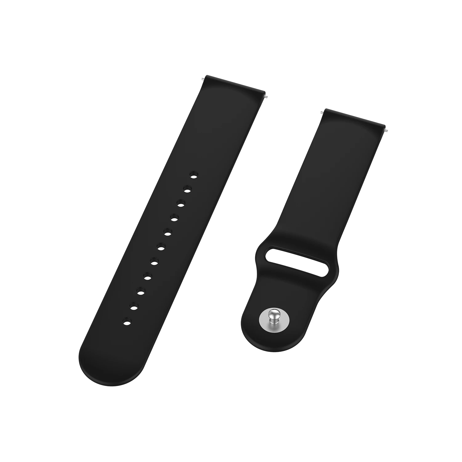 

Suitable for Ticwatch C2 Rose Gold Version Watchband SLR Buckle Silicone Wrist Strap 18mm Bip Strap Bracelet 36mm