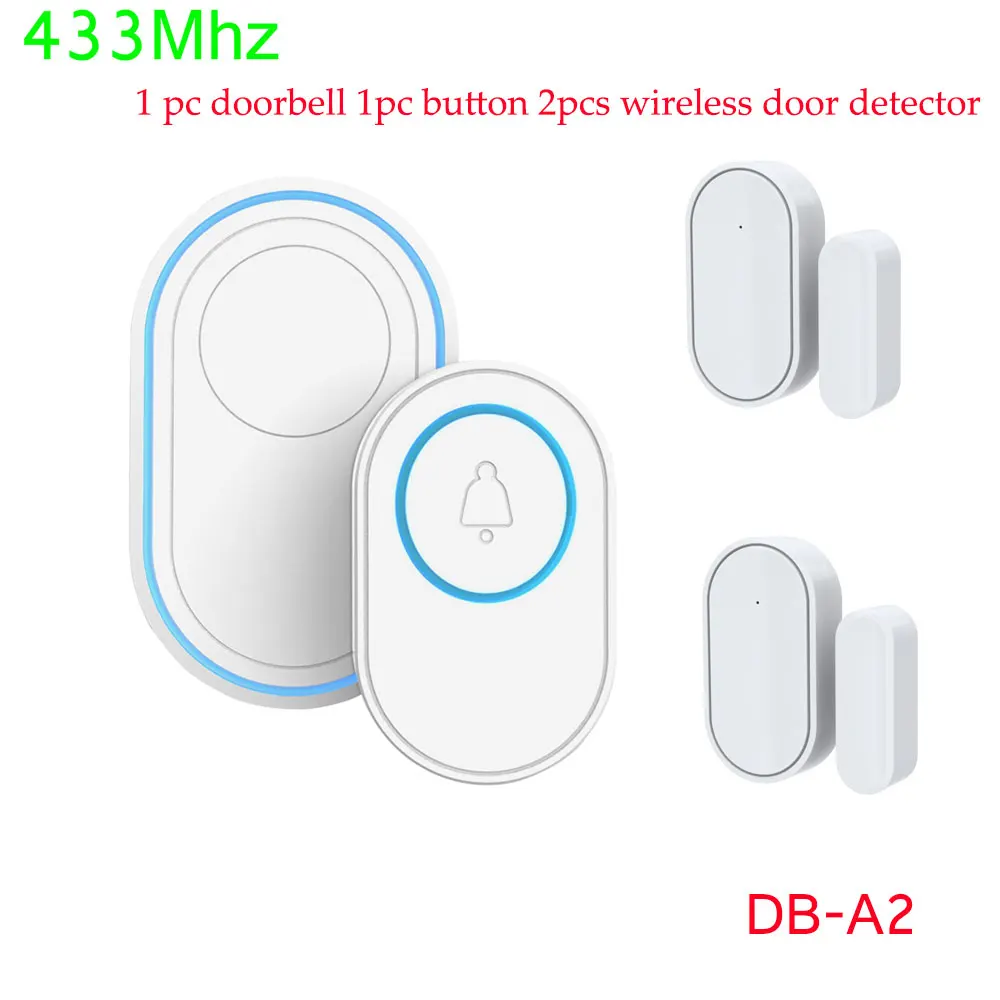 ZONAN DB11 DB10 Smart Home Wifi Tuya Doorbell Alarm System 58 Sound Apartment Bell 433MHz Wireless Detectors Security Alarm doorbell screen intercom Door Intercom Systems