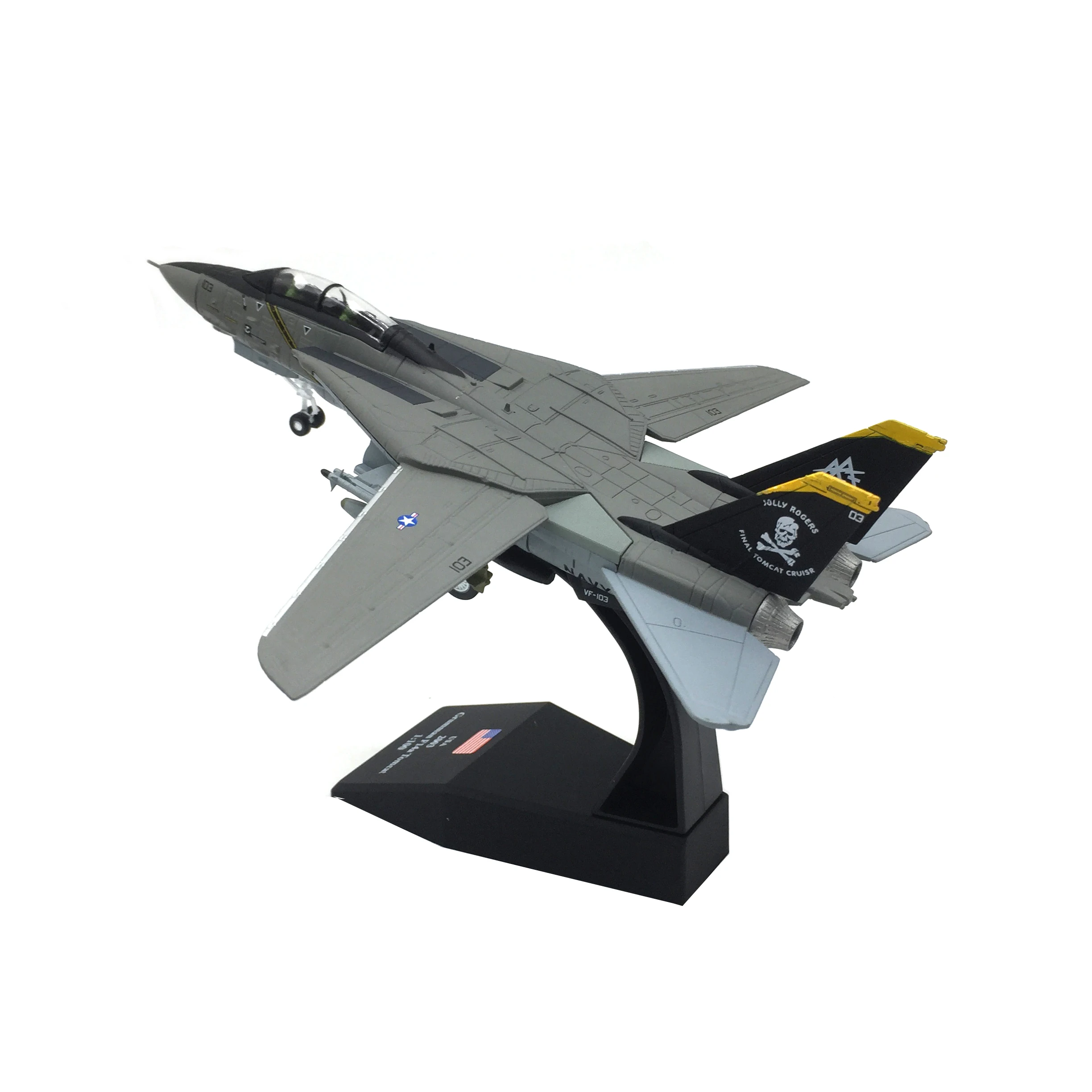 1:100 F-14 Tomcat Fighter Attack металлическая модель военного самолета ВМС США 2003 |