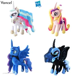 Peluche de caballo de 30CM para niñas, juguete de animales de Peluche con forma de Luna, caballo, unicornio