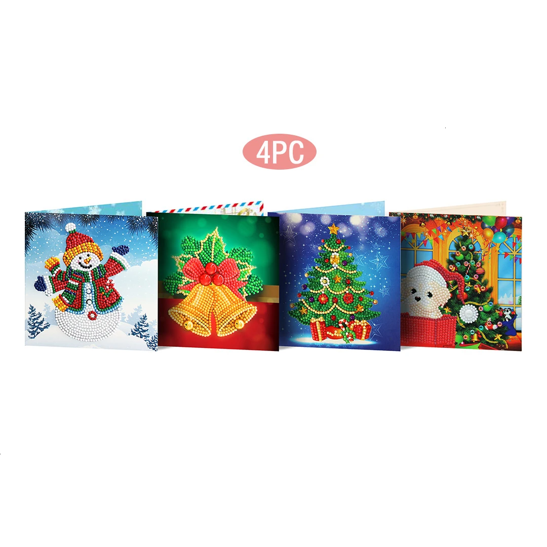 EverShine бриллиантовый рисунок Рождество открытки вышивка бисером мозаика Санта Клаус поздравительные открытки Алмазная вышивка подарок на праздник - Цвет: TC-17