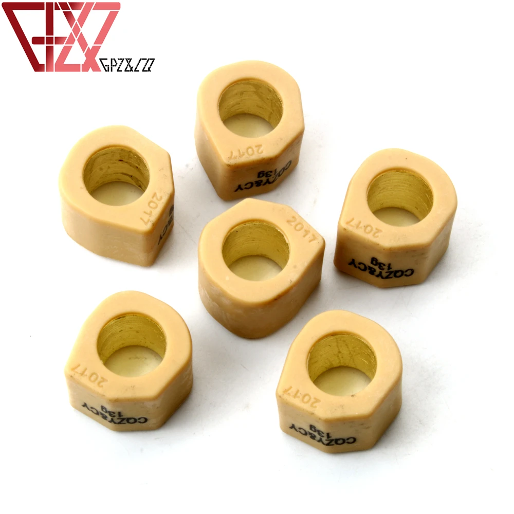 6pc Performance Variator Roller Weights 9gram 11gram 13gram 15gram 20x17mm For Suzuki Sixteen Burgman 150cc Epicuro 125cc