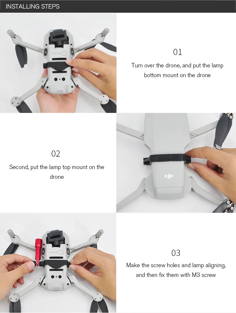 STARTRC ночной Летающий комбо комплект для DJI Mavic мини Дрон аксессуары комплект расширения