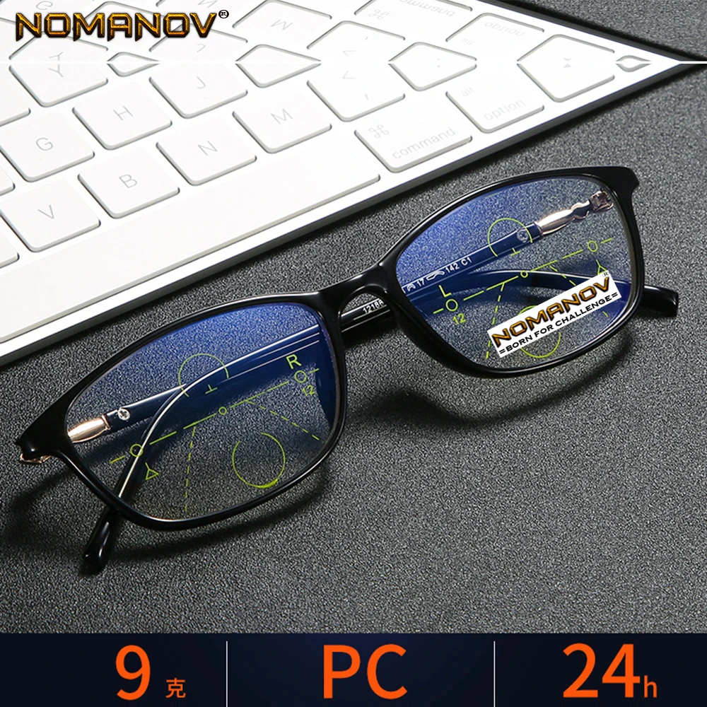 

Tr90 Ultralight Simple Blu Light Blocking Lens Men Women Progressive Multifocus Reading Glasses Add 75 100 125 150 175 200 To400