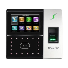 Scanner d'empreintes digitales faciales biométrique, écran tactile TFT 4.3 pouces, dispositif d'enregistrement du temps de présence, sécurité des portes, iface702