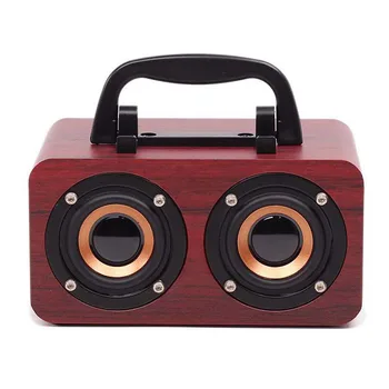 

Hot Sale Wooden Bluetooth Speaker Desktop Wireless Bluetooth Portable Speaker for Party Office Outdoors