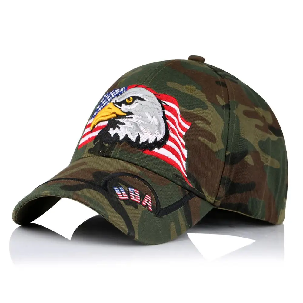 Камуфляжная кепка для мужчин бейсбольная s регулируемая США Falgs женская шапка