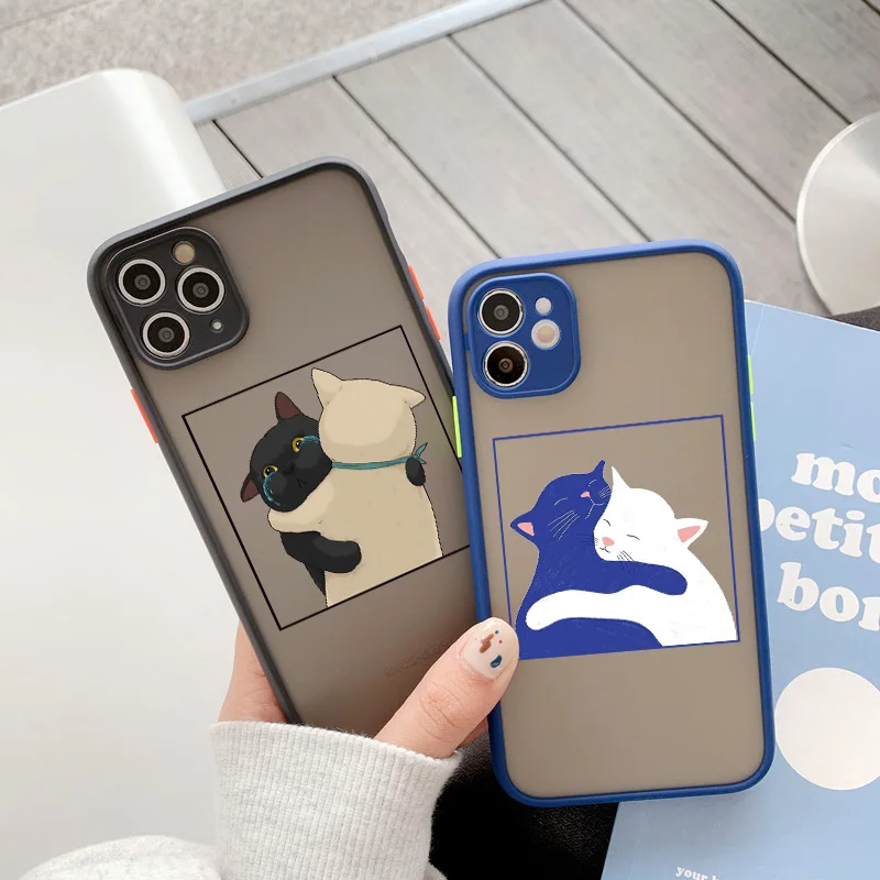 Cute Cartoon Cat Phone Case - Fun and Stylish Animal Back Cover