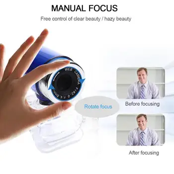 

480P Manual Focus Webcam Built-in Microphone High-end Video Call Camera Computer Peripherals Clip-on Web Camera For PC Laptop