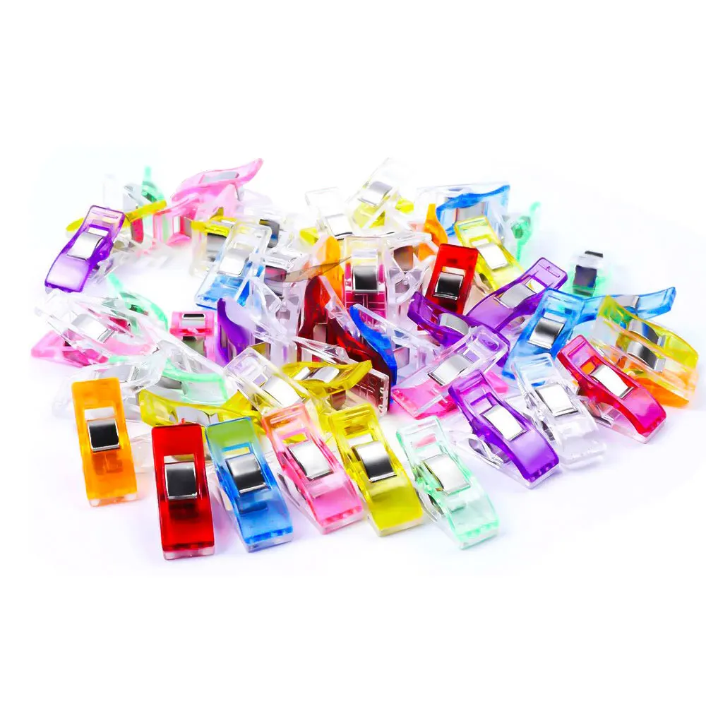 Fabric Quilting Craft Sewing Knitting Clips Mixed Plastic Wonder Clips Holder DIY Patchwork 10/20/50PCS