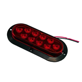

Steering Car lights 10-LED Surface Mount 6inch Oval Stop 12V 2000K Lamp 2pcs