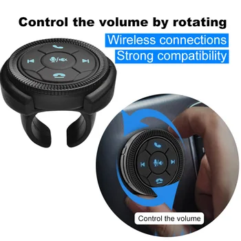 

Eunavi Universal Car Steering Wheel Controller 7Key Wireless Steering Wheel car Radio Remote Control Buttons