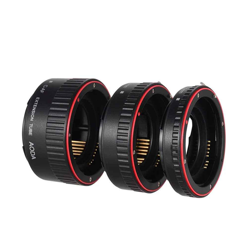 

Auto Focus AF Macro Extension Tube Adapter Ring Set Kit with Gold-plated Electronic Contact TTL for NF-mount Lens for Canon DSLR