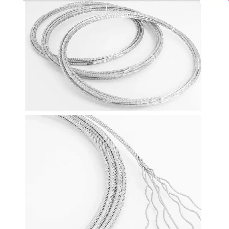 SS304 stainless steel wire rope cable 1X7 Structure 0.4-3MM Diameter and 7x7 Structure 0.6-8MM Diameter Wire Rope Cable (6)