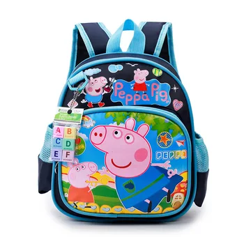 

Peppa Pig Plush Toys Girls Boys Kids Cute Backpack School Bag George Cartoon Bag Kid Stuffed Plush Dolls Gifts High Quality Hot