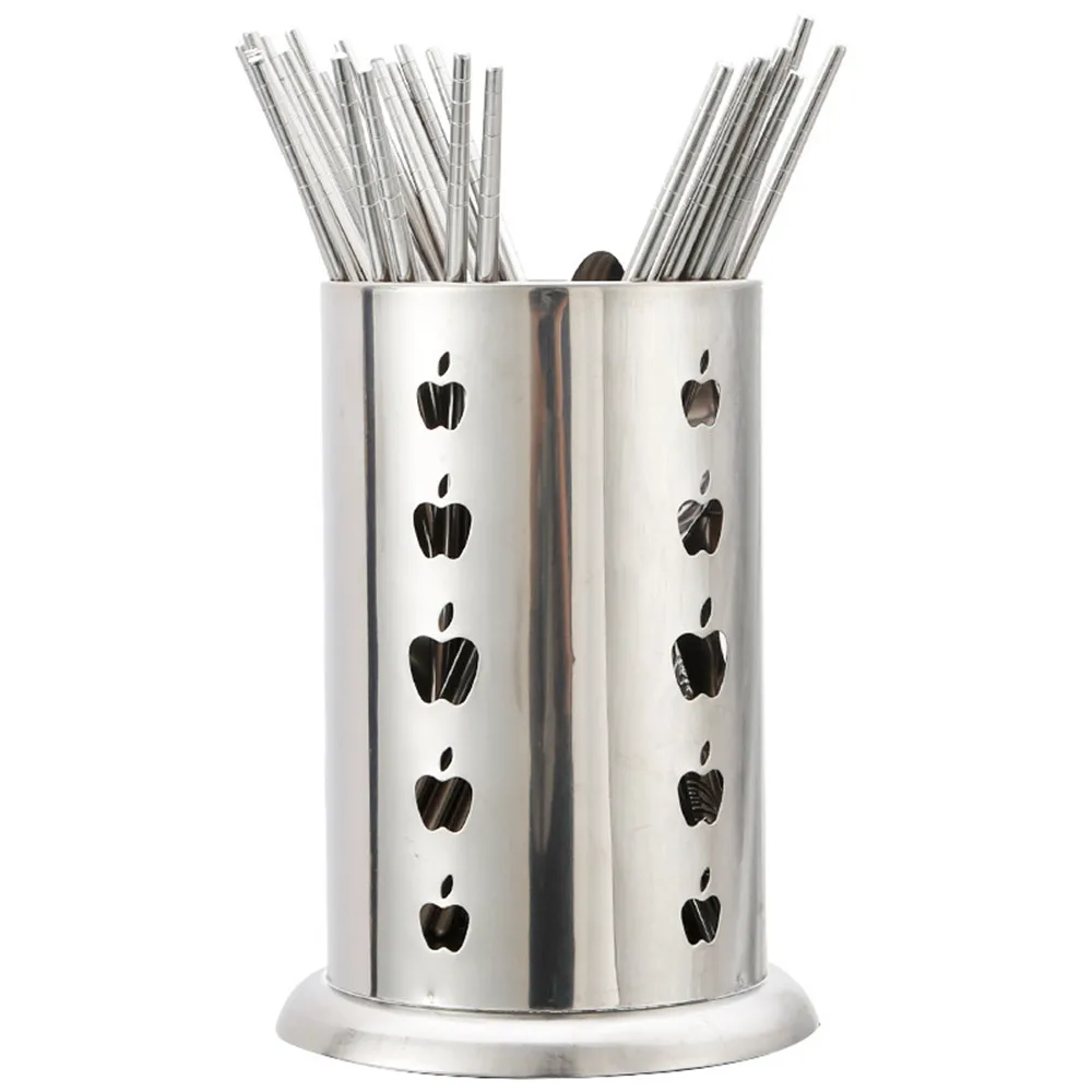 

Chopsticks Basket Of Stainless Steel Multi-functional Kitchen Holder Chopstick Cage Household Drain Anti-mildew Simple Chopstick