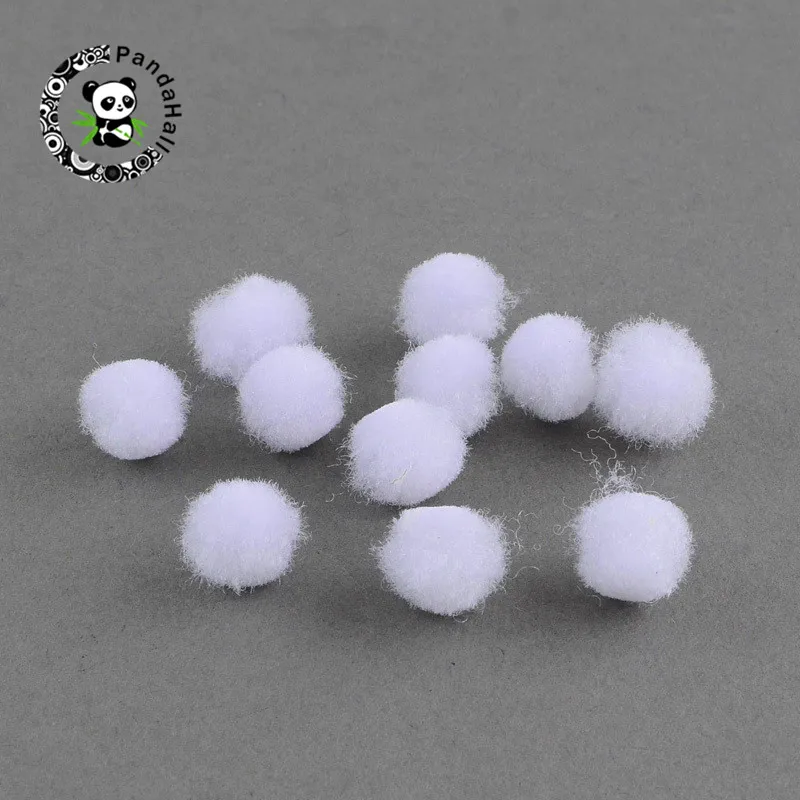 

pandahall 1 Bag DIY Doll Pom Pom Yarn Pom Pom Balls for DIY Jewelry Making White/Mixed Color 10/12/15/18/20/25/30mm