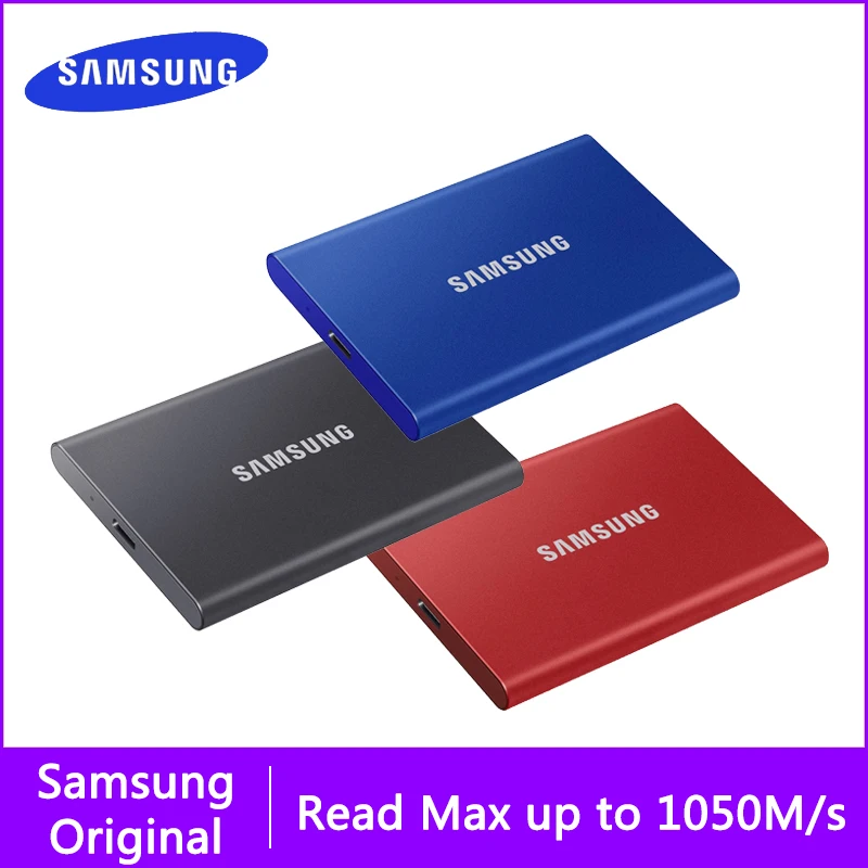 Samsung SSD External HD Ssd 1TB Portable SSD T5 Hard Drives 500GB Type-C USB 3.2 Gen2 External Solid State Drives 2TB For Laptop Samsung SSD External HD Ssd 1TB Portable SSD T5 Hard Drives 500GB Type-C USB 3.2 Gen2 External Solid State Drives 2TB For Laptop