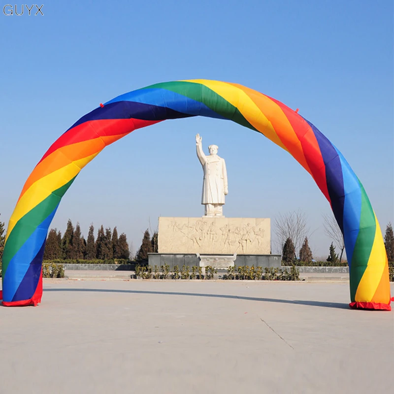 

Inflatable Rainbow Arch Advertising Event Decoration / Inflatable Tools / Party Supplies [6 meters + send blower]