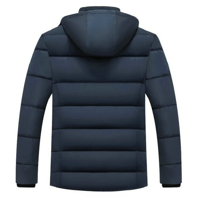 Новая зимняя куртка для мужчин-15 градусов, утолщенная Теплая мужская парка с капюшоном, флисовое пальто, Повседневная ветровка, верхняя одежда, 4XL, Jaqueta Masculina
