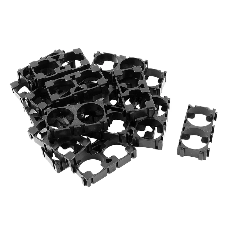 RISE-100Pcs 18650 Держатель для аккумулятора цилиндрический держатель для батареи 18650 литий-ионный держатель для сотового телефона антивибрационный 18650 Пластиковый Чехол