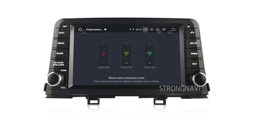 Perfect 8inch Android 9.0 Car DVD Radio Player For KIA PICANTO 2017 Car Multimedia Player with WIFI GPS Navigation Bluetooth 5