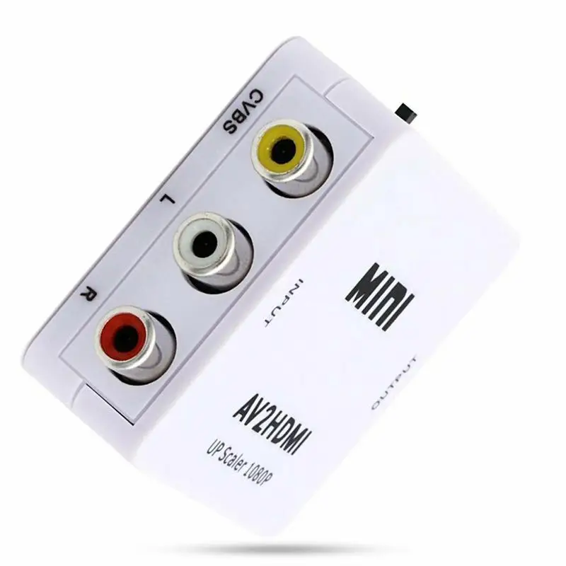 HDMI к RCA AV CVBS компонентный конвертер, скейлер HD 1080P адаптер 3,5 мм аудио кабель для монитора проектора L/R видео HDMI2AV