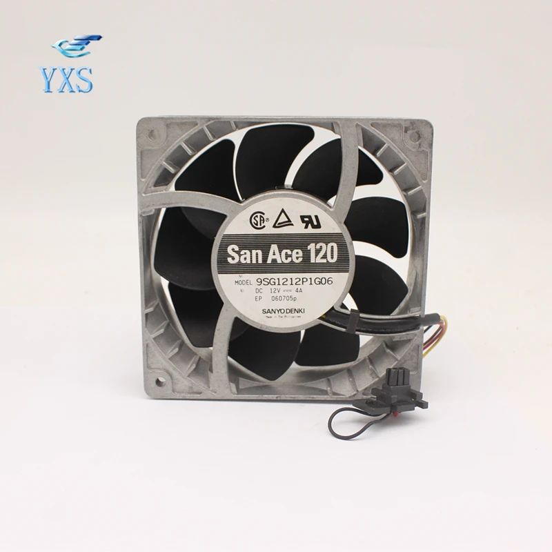 

9SG1212P1G06 DC 12V 4A 14000RPM 12038 120*120*38mm Dual Ball Bearings Small Cooling Fan Violence