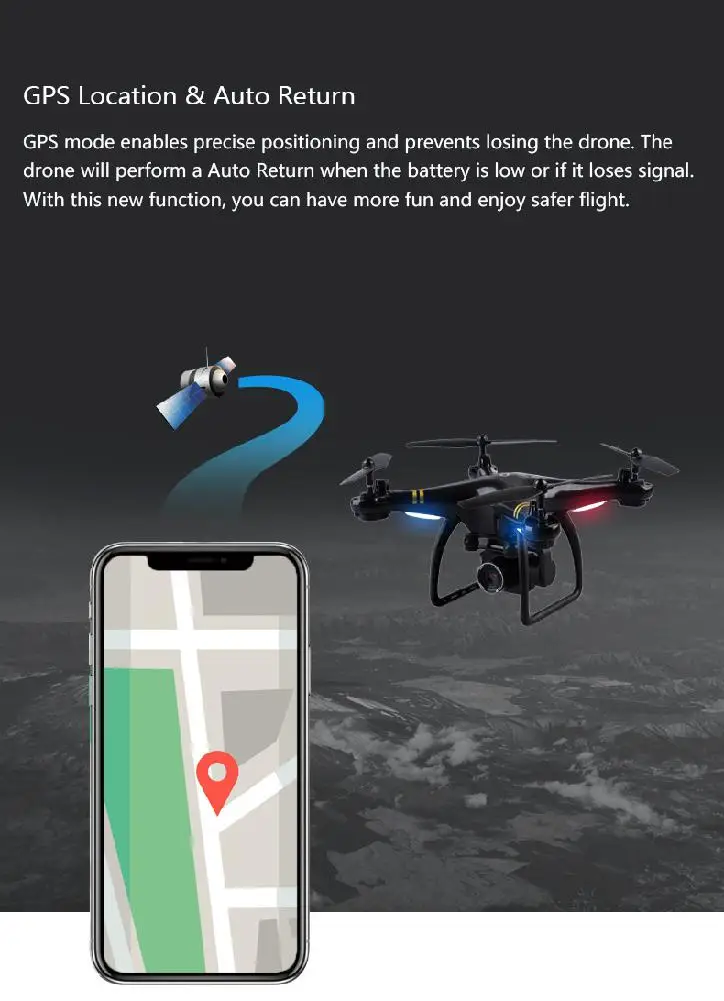 GW83 gps 5G wifi 1080P Дрон Профессиональный gps Дроны с камерой HD RC wifi FPV в режиме реального времени Квадрокоптер