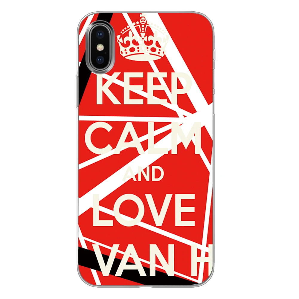1 Силиконовые чехлы для телефонов Van Halen в полоску для iPhone 5 5S SE 6 6s 7 8 Plus X XS Max XR задняя крышка - Цвет: 1