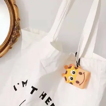 

Cute Giraffe Pattern Protective Case Anti-fall Soft Silicone Cover Skin Protector for Airpods 1/2 Charging Box Accessories B85B