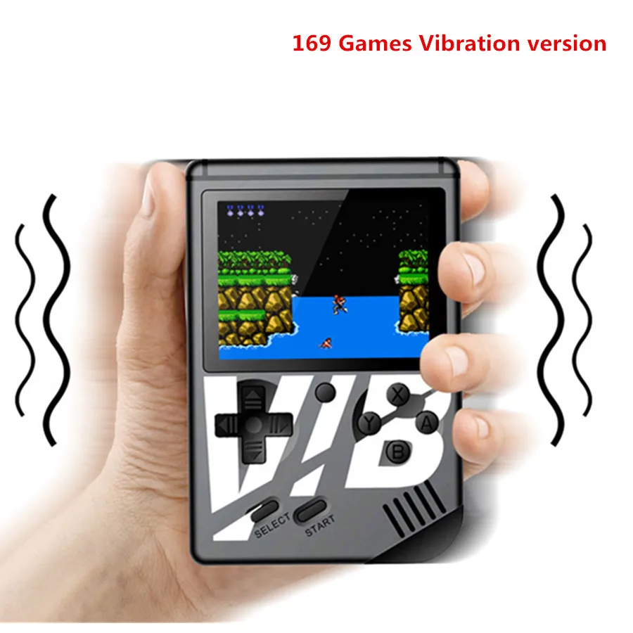 Новейший Vib мини портативная игровая консоль вибрирующий игровой плеер встроенный 169 Ретро игры Поддержка ТВ выход двойной игровой бой