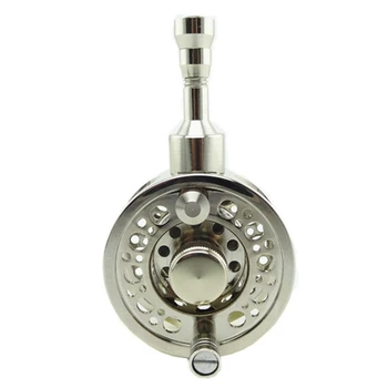

HOT-Telescopic Fishing Rod End Wheel Fishing Reel Safe for Big Fishes Speed Thread Goes Inside Pole ZT60 105G