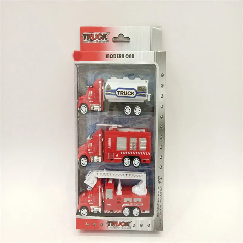 

Educational Model Ladder Water Spouting Rescue Fire Truck Children Firefighting Car Set Decoration Toy Car Model