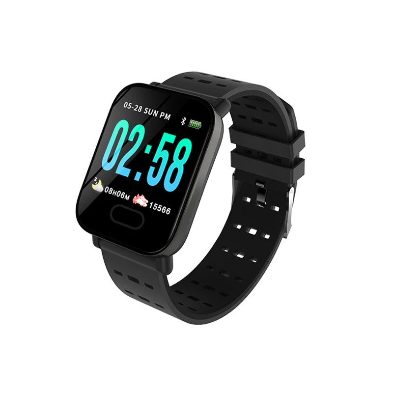 A6 Sport Watches Men Women Heart Rate Blood Pressure Music Camera Control  Tracker Pedometer smart reminder For Android IOS 2021