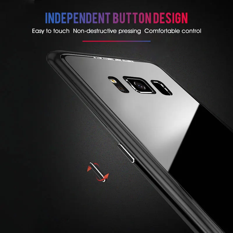 Магнитная Адсорбция металлический корпус для Samsung Galaxy S8 S9 S10 плюс S10E Note 8 9 M20 M10 A30 A50 A10 M30 S8 закаленное Стекло крышка