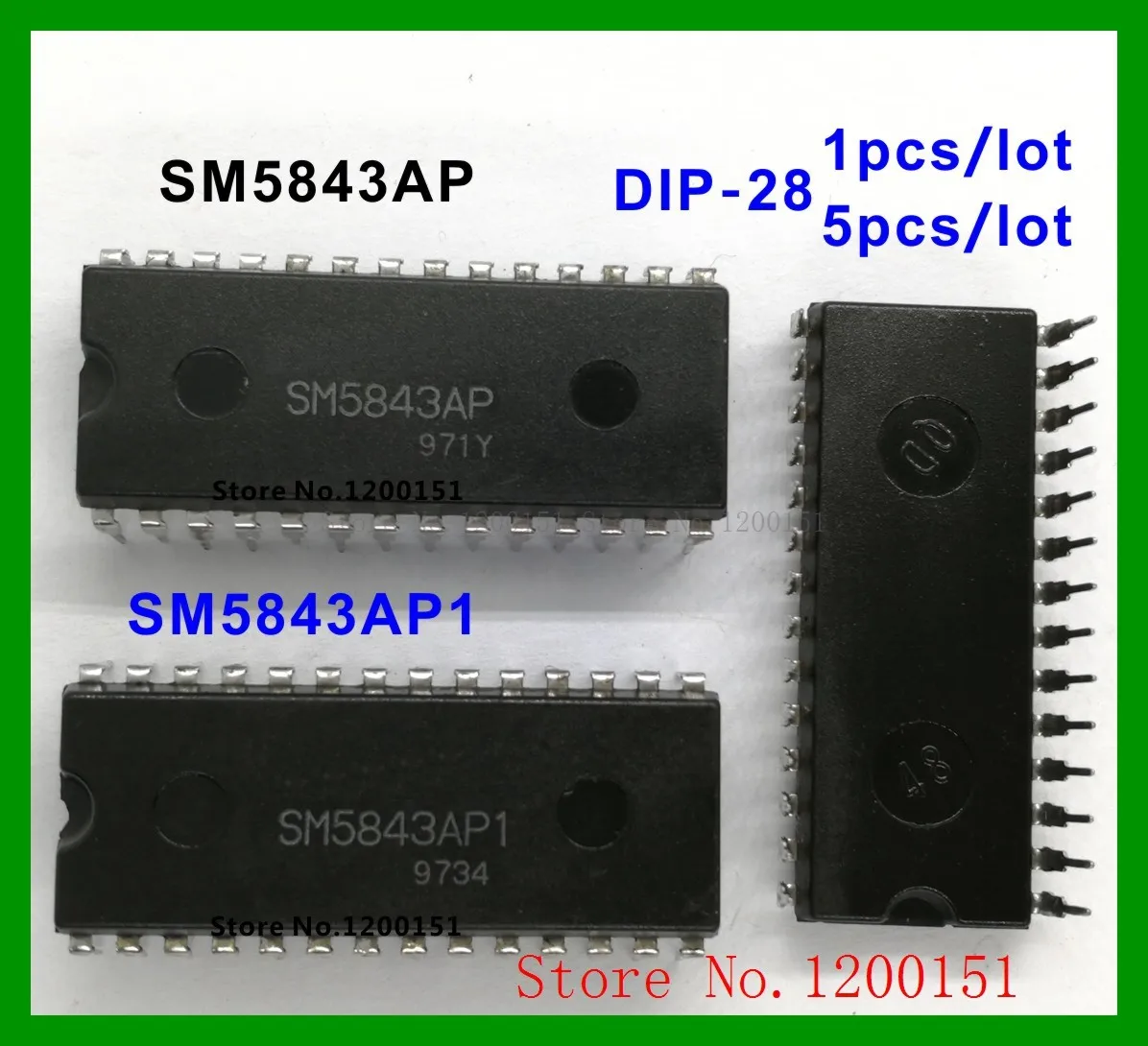 SM5843 SM5843AS SM5843AS1 SOP-28 SM5843AP SM5843AP1 DIP-28 | Электронные компоненты и принадлежности
