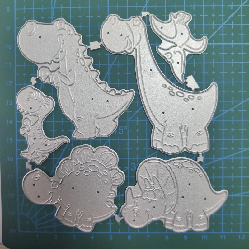 Fustelle Animali Dinosauri Stencil Metallo Fai da Te Album Scrapbooking Carta Biglietto Goffratura Artigianato Fustella