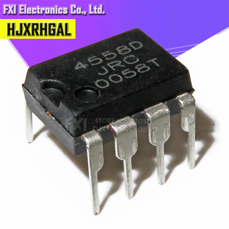 100 шт., NJM4558D DIP8 NJM4558 DIP JRC4558D JRC4558, двойной операционный усилитель, новый оригинальный