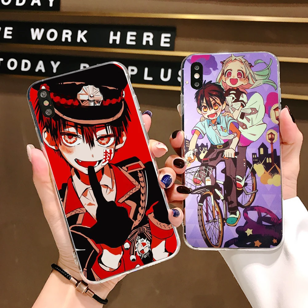 Прозрачный мягкий чехол с мультяшным аниме унитазом Hanako kun для iphone 11 SE X 7 XS XR XSMA 11Pro