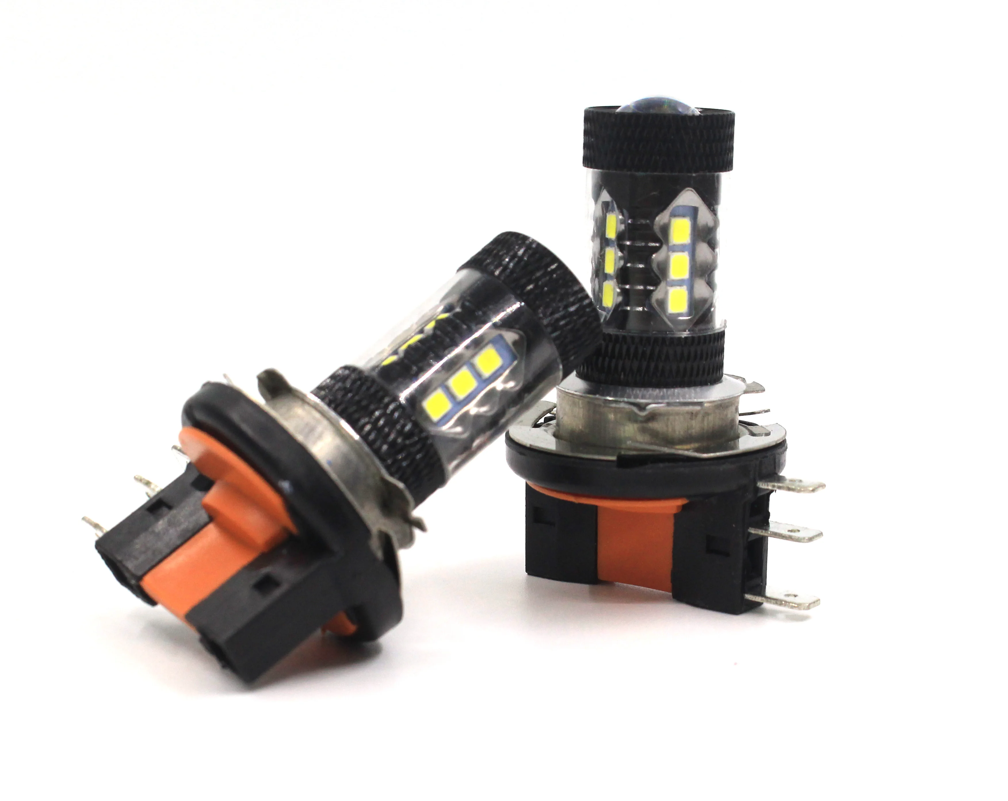2X светодиодный свет H15 80 Вт 3030 16SMD светодиодный Противотуманные фары 12V 6000 К DRL Противотуманные фары автомобиля лампы